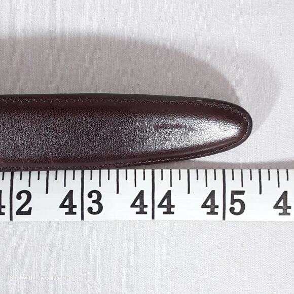 Boyd's Mens Belt 40 Waist Handmade USA Burgundy Brown Genuine Leather - Picture 11 of 13